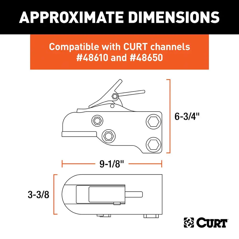 Coupler, 2-5/16" CHANNEL-MOUNT (15,000LBS) #25328
