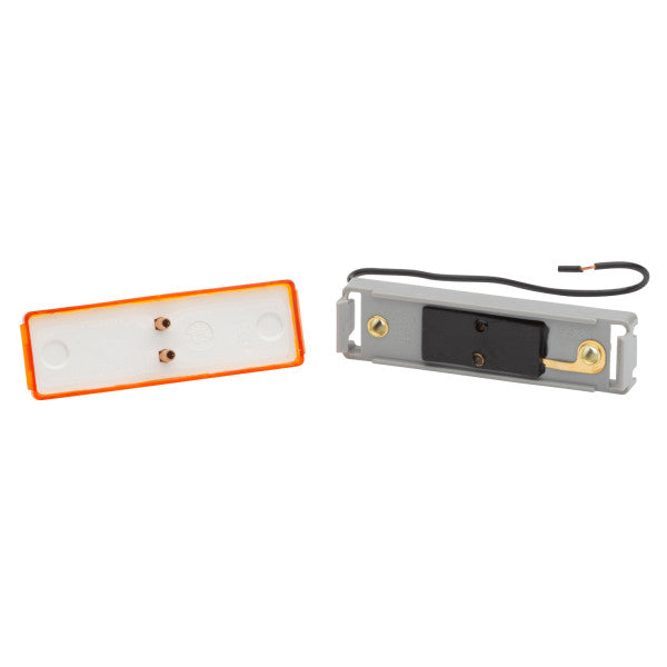 Grote Clearance Marker Light, Rectangle Amber w/ mounting bracket #45093