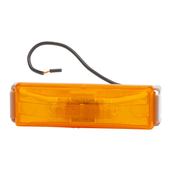 Grote Clearance Marker Light, Rectangle Amber w/ mounting bracket #45093