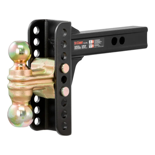 Adjustable Channel Mount with Dual Ball (2" Shank, 14,000 lbs., 6" Drop) #45900