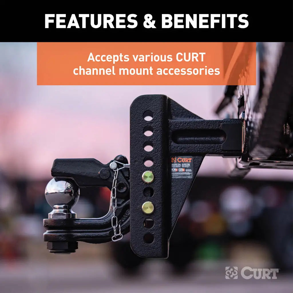 Replacement 2" Channel Mount Shank (Fits #45900 or #45907, 14,000 lbs.) #45910