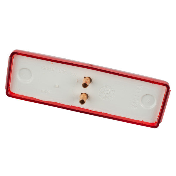Grote Clearance Marker Light, Rectangle Red w/ mounting bracket #45092