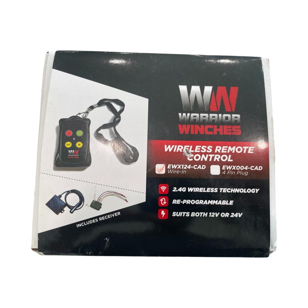 Wireless remote for Warrior winch includes receiver  #EWX124-CAD