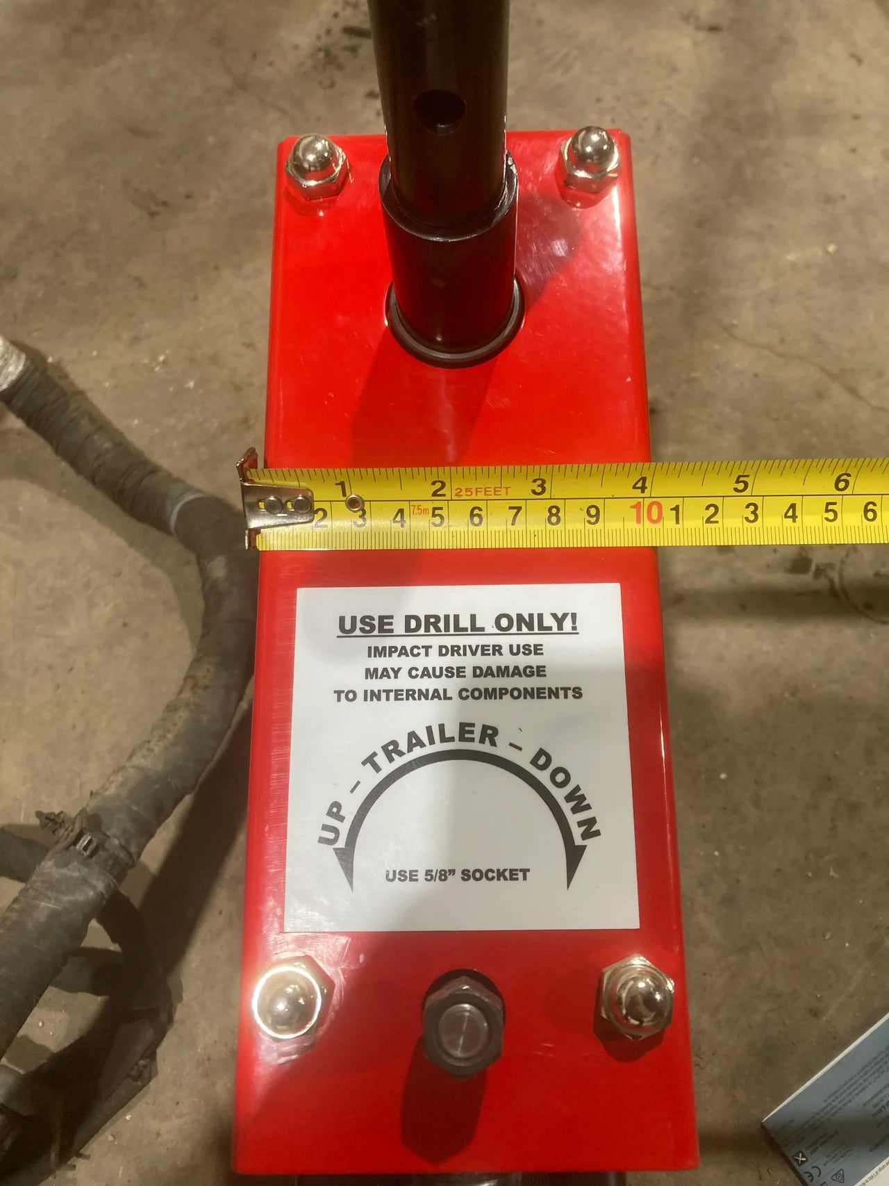 Jackez Trailer Jack Drill Adapter, Two Speed