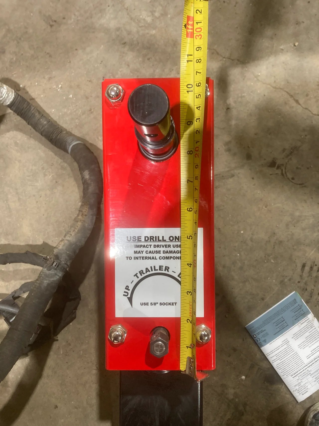 Jackez Trailer Jack Drill Adapter, Two Speed