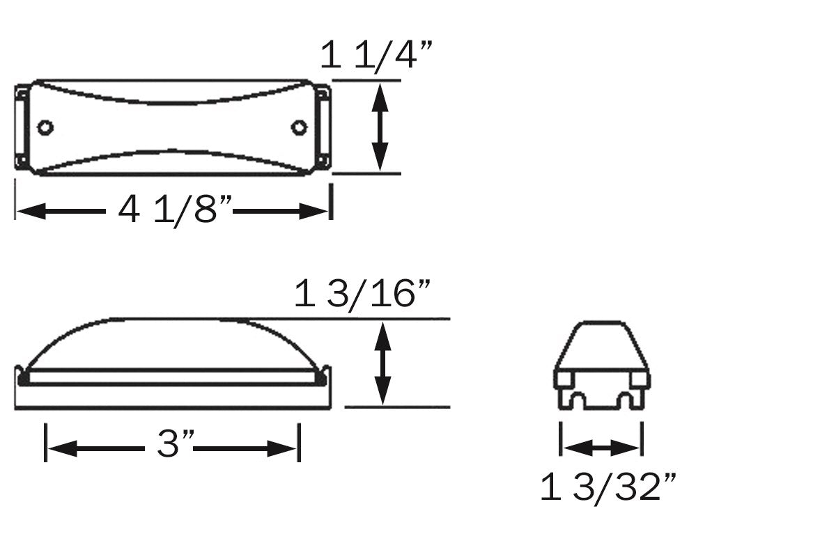 Optronics Sealed Fender Light #MC-67ARB