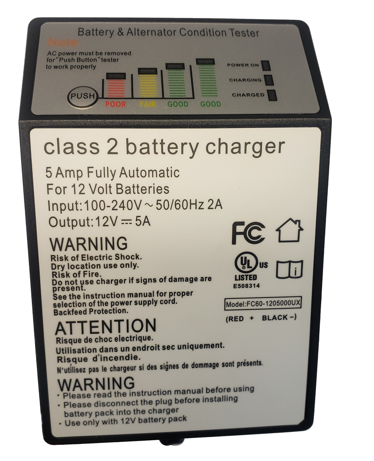 Battery Charger, 5 Amp #IW5214