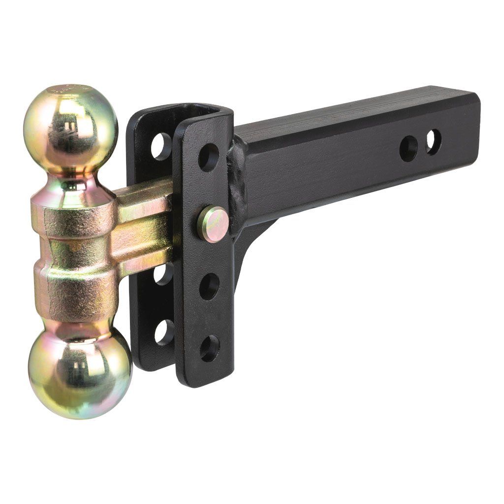 Ball Mount, Slim Adjustable Channel Mount With Dual Ball 2" Shank, 3-3/4 Drop (10K) #45903