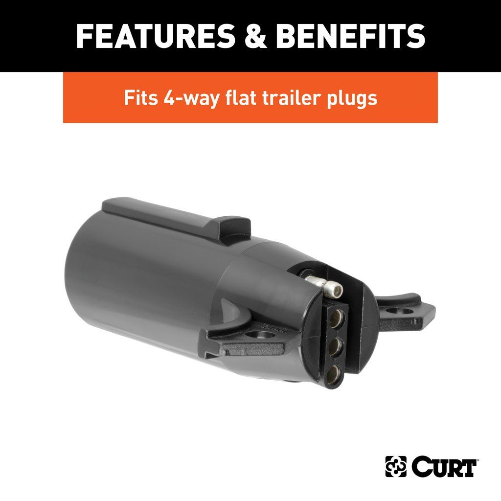Plug, 7 Way Round to 4 Way Flat Electrical Adapter #57041