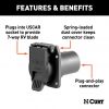 Plug, Replacement OE 7-Way RV Blade Socket (Plugs Into Uscar)#55415
