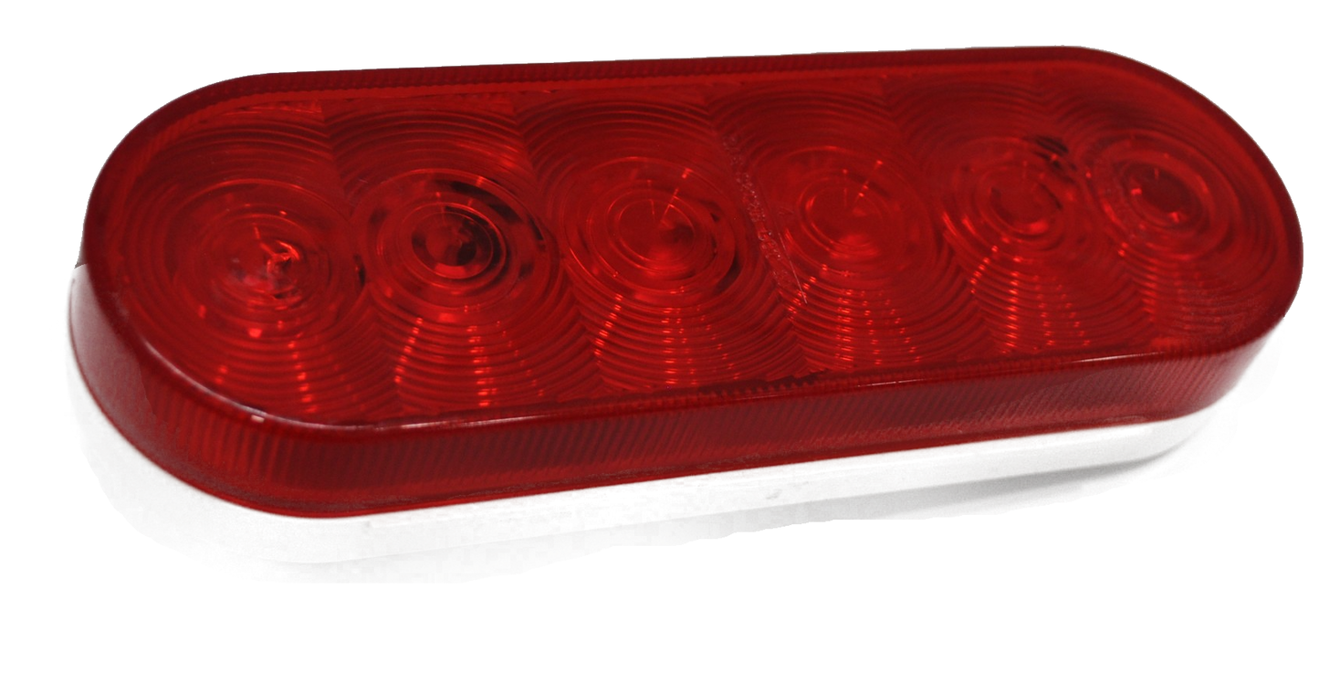 Light, 6” Oval Stop/Turn/Tail LED (6 diode) #STL-12RB